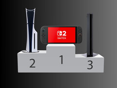 Switch 2 en lo más alto del podio de ventas de lanzamiento de consolas (Fuente de la imagen: Nintendo of America, Sony PlayStation, Freepik con ediciones)