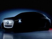 Foto teaser del Mercedes Clase C EV eléctrico (Fuente de la imagen: Mercedes-Benz)