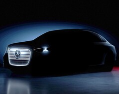Foto teaser del Mercedes Clase C EV eléctrico (Fuente de la imagen: Mercedes-Benz)