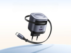 El nuevo cargador Ugreen Nexode 45W USB-C (en la imagen) tiene un cable retráctil. (Fuente de la imagen: Ugreen)