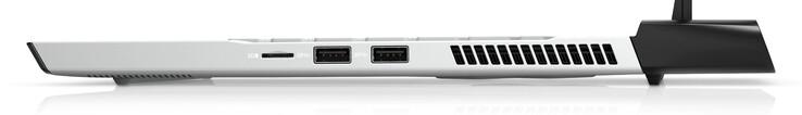 Derecha: microSD, 2x USB-A 3.0 (fuente de la imagen: Dell)