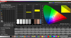 CalMAN ColorChecker (espacio de color de destino P3)