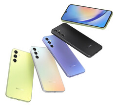 Los modelos Galaxy A34 y Galaxy A54 están disponibles en cuatro colores. (Fuente de la imagen: Samsung)