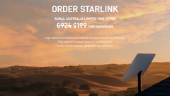 Las zonas rurales de Australia y Nueva Zelanda consiguen un acuerdo de Internet Starlink (imagen: SpaceX)