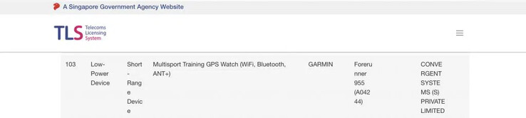 (Fuente de la imagen: Singapore Telecom Licensing System vía Gadgets &amp; Wearables)