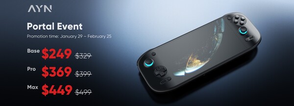 AYN ha rebajado el precio del Odin 2 Portal por tiempo limitado. (Fuente de la imagen: AYN)