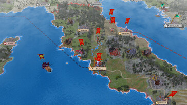 En la imagen: una captura de pantalla del juego «Aggressors: Ancient Rome».