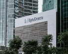 Logotipo de ByteDance en el edificio de oficinas de la empresa en Singapur (Fuente de la imagen: Claudio Schwarz - Unsplash)