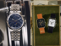 Los relojes Timex Marlin Moon Phase de 40 mm (izquierda) y MTP-M305L (derecha), en la imagen. (Fuente de la imagen: Timex/Casio)