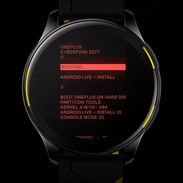 OnePlus Watch Cyberpunk 2077 Edition (imagen vía Tech Droider en Twitter)