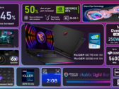 El portátil para juegos MSI Raider GE78 HX se ha presentado en CES 2023 (imagen vía MSI)