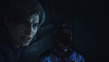 Captura de pantalla de la jugabilidad de Resident Evil 2