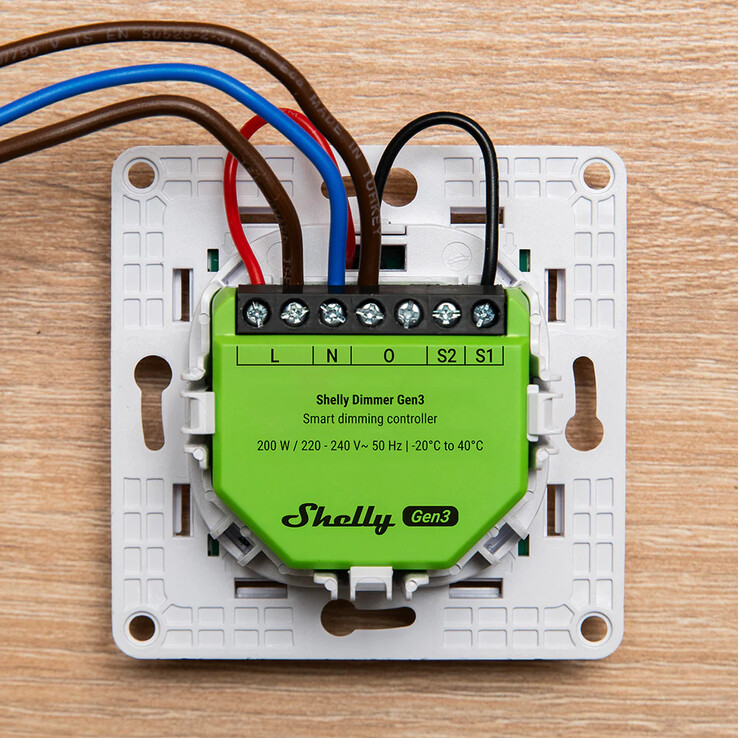 El Shelly Dimmer Gen4. (Fuente de la imagen: Shelly)