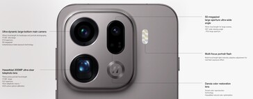 Especificaciones de la cámara del Oppo Find X9 Pro.