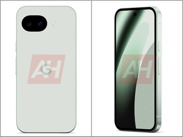 Render del Pixel 10a en su esperado colorway Niebla.