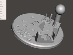modelo 3D del Scanbech en MeshMixer tras el escaneado con Sermoon S1