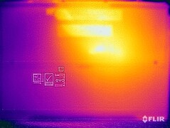 Temperaturas de la superficie durante la prueba de resistencia (abajo)