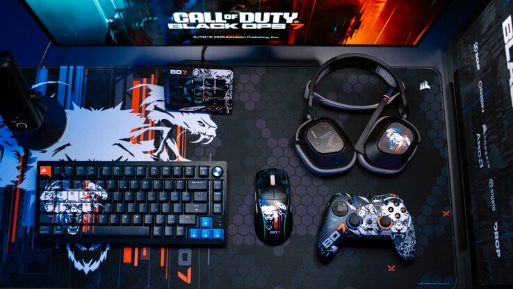 Los nuevos accesorios Corsair temáticos de Call of Duty: Black Ops 7. (Fuente imagen Corsair)