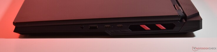 derecha: audio de 3,5 mm, USB A 3.2 Gen 1, 2x Thunderbolt 4