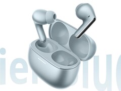 Los Redmi Buds 8 Pro en azul glaciar.