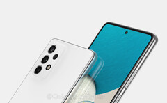 El Galaxy A53 comparte su aspecto con el Galaxy A52s. (Fuente de la imagen: @OnLeaks & Digit)