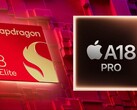 Snapdragon 8 Elite vs A18 Pro vs Dimensity 9400: Apple lidera en eficiencia, Qualcomm lidera en rendimiento multinúcleo. (Fuente de la imagen: Qualcomm, Apple)