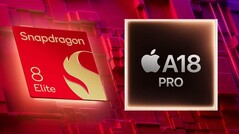 Snapdragon 8 Elite vs A18 Pro vs Dimensity 9400: Apple lidera en eficiencia, Qualcomm lidera en rendimiento multinúcleo. (Fuente de la imagen: Qualcomm, Apple)