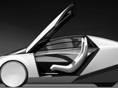 El concepto de Robotaxi de Tesla (Fuente de la imagen: Walter Isaacson/Elon Musk bio)