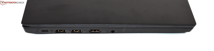 Izquierda: USB 3.1 Gen 1 Tipo-C, 2x USB 3.0 Tipo-A, HDMI, audio combo