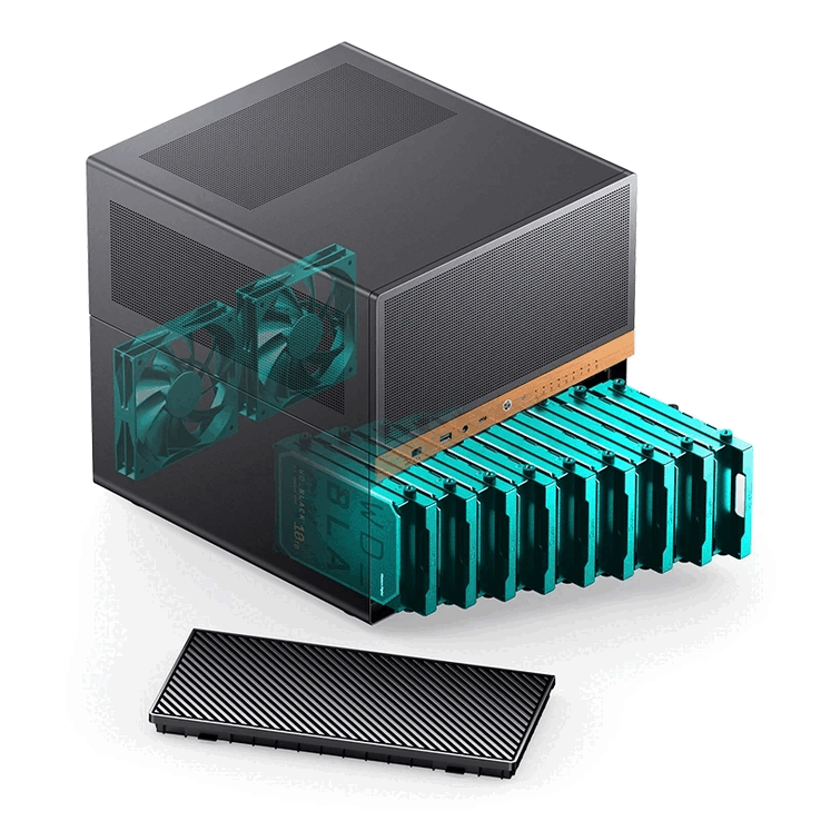 Chasis NAS Jonsbo N6 (Fuente de la imagen: IT Homes)