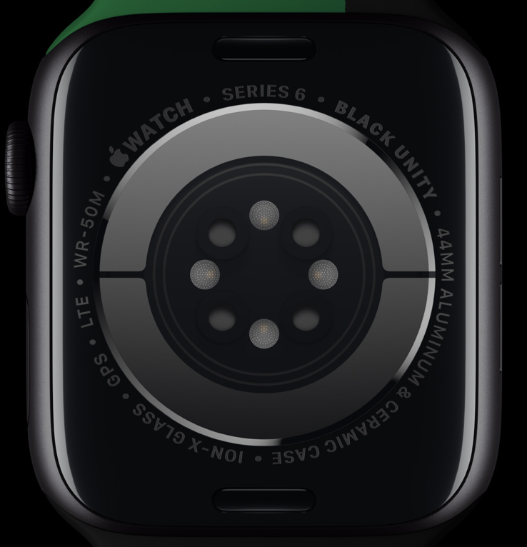 La edición limitada del reloj lleva grabado con láser "Black Unity" en la parte posterior de la caja. (Imagen: Apple)
