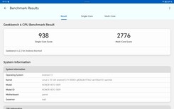 Los valores de Geekbench en modo estándar son apenas inferiores a los del modo de alto rendimiento