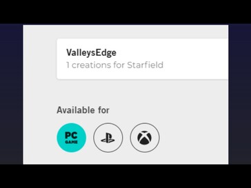Starfield PS5 mod Logotipo de PlayStation (Fuente de la imagen: captura de pantalla, subreddit GamingLeaksAndRumours)