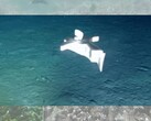 Una imagen del robot en el fondo del océano (Fuente de la imagen: el equipo de investigación; editado)