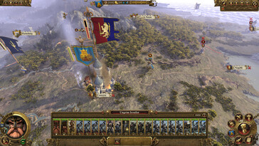 Una imagen que muestra el mapa del mundo en Total War: Warhammer.