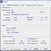 Placa base CPU-Z