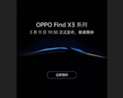 La filtración del "lanzamiento del Find X3". (Fuente: Weibo)
