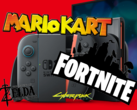 La Nintendo Switch 2 tendrá varios títulos de lanzamiento, la mayoría de ellos de terceros. (Fuente de la imagen: Nintendo, CD Projekt Red, Epic Games con ediciones)