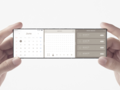 El concepto de "teléfono deslizante" de Oppo x Nendo combina tres pantallas plegables. (Imagen: Oppo)