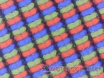 Matriz de subpíxeles mate con un poco de grano