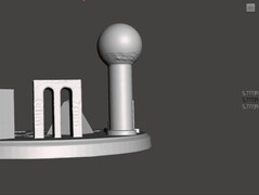 Medición de la faceta de 6 mm del Scanbench en MeshMixer