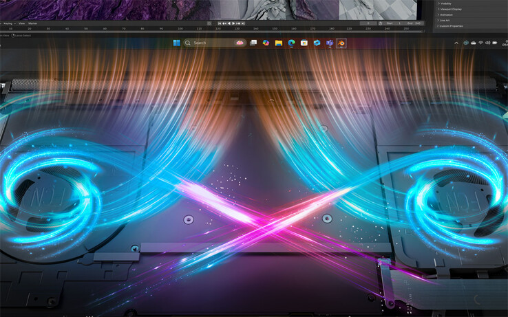 El Yoga Pro 7 15ASH11 cuenta con un sistema de doble ventilador que Lenovo comercializa bajo el nombre de «X Power».