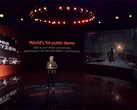 AMD mostró una de sus próximas tarjetas gráficas en el evento de lanzamiento de la serie Ryzen 7000 (imagen vía AMD)