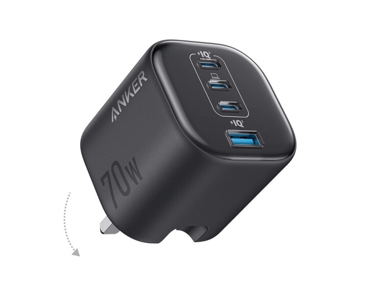 La versión británica del cargador Anker Zolo (70 W, 4 puertos)