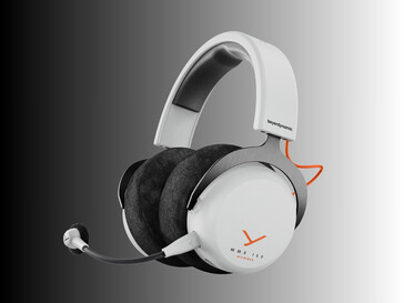 Vista lateral del Beyerdynamic MMX 150 en blanco (Fuente de la imagen: Beyerdynamic PR)