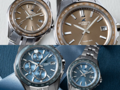 En la parte superior, tenemos el Casio Oceanus OCW-S400A-5AJF y el OCW-S40-5AJF, mientras que hacia la parte inferior, tenemos el Oceanus OCW-S7000E-2AJF y el OCW-S40-2AJF. (Fuente de la imagen: Casio)