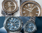 En la parte superior, tenemos el Casio Oceanus OCW-S400A-5AJF y el OCW-S40-5AJF, mientras que hacia la parte inferior, tenemos el Oceanus OCW-S7000E-2AJF y el OCW-S40-2AJF. (Fuente de la imagen: Casio)