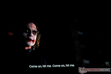 ...pero la imagen puede ser blanda con un contraste mediocre. (Imágenes de El Caballero Oscuro por Warner Bros.)