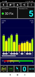 Prueba de GPS al aire libre