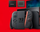 Memoria LPDDR5X mostrada sobre Switch 2 (Fuente de la imagen: Samsung, Nintendo of America con ediciones)